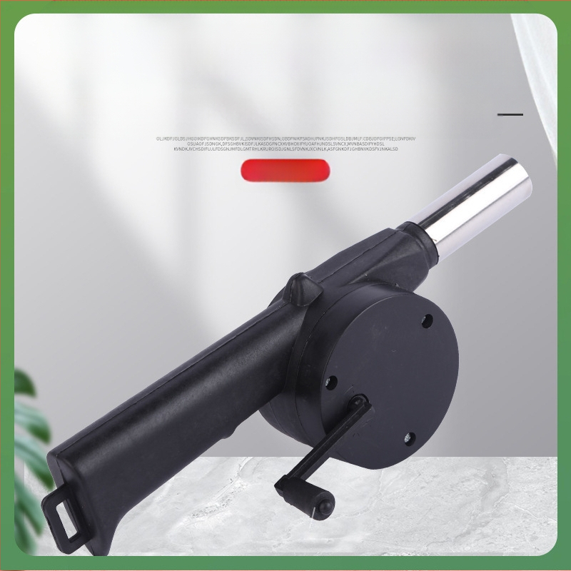 Rankinis pūtimo įrankis griliui, lauko kepimui skirtas įrankis