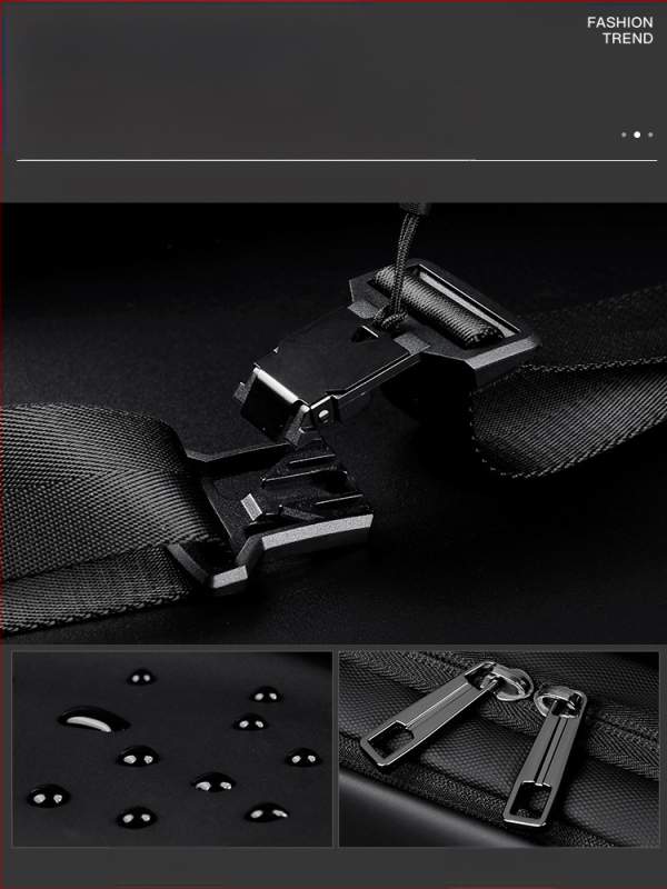 Ανδρική τσάντα στήθους Elgent — αστικός μινιμαλισμός, ύφασμα Oxford, αντίσταση στη φθορά