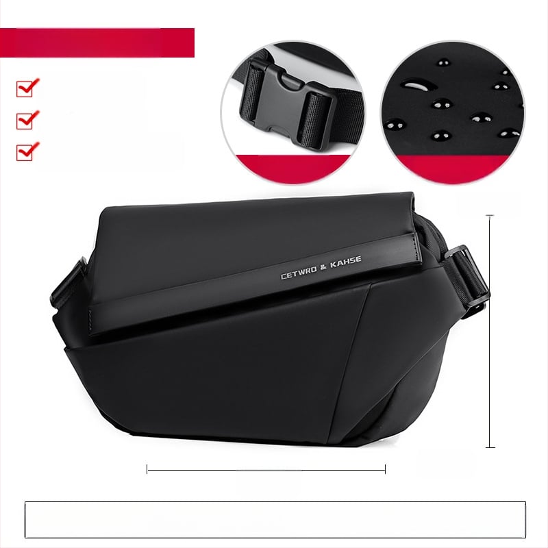 Ανδρική τσάντα στήθους Elgent — αστικός μινιμαλισμός, ύφασμα Oxford, αντίσταση στη φθορά