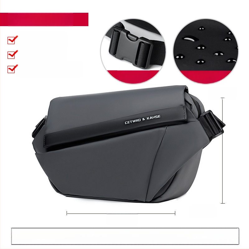 Ανδρική τσάντα στήθους Elgent — αστικός μινιμαλισμός, ύφασμα Oxford, αντίσταση στη φθορά