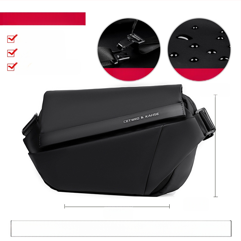 Ανδρική τσάντα στήθους Elgent — αστικός μινιμαλισμός, ύφασμα Oxford, αντίσταση στη φθορά