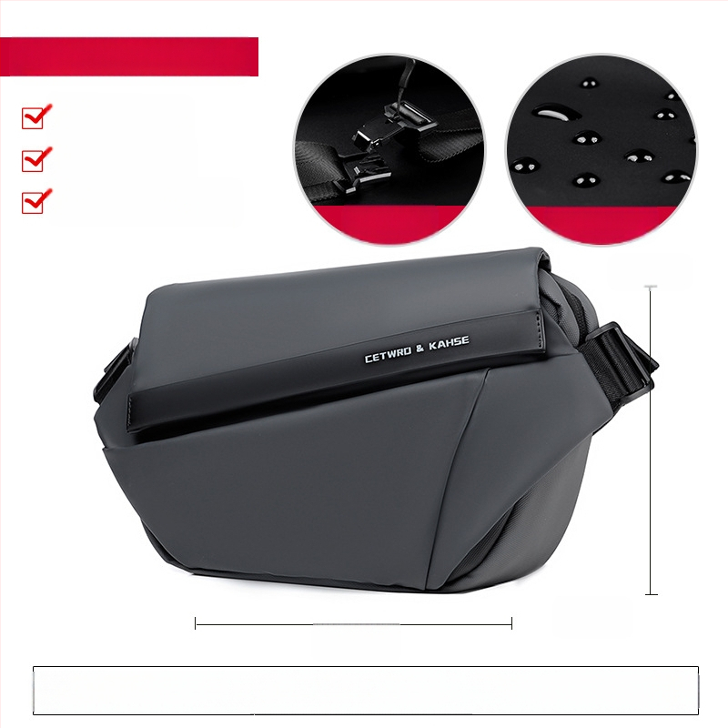 Ανδρική τσάντα στήθους Elgent — αστικός μινιμαλισμός, ύφασμα Oxford, αντίσταση στη φθορά