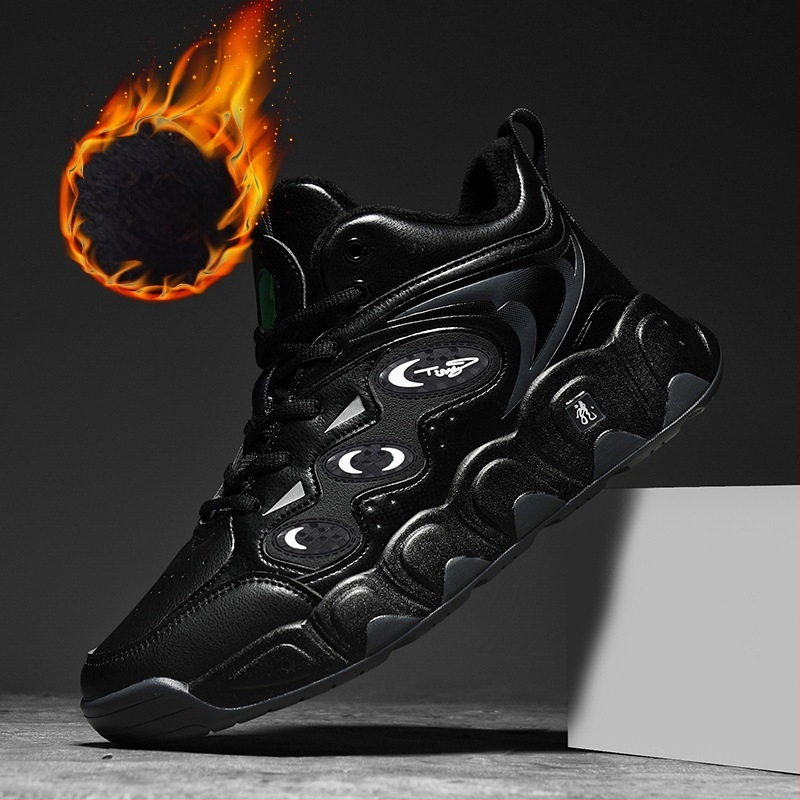 Ανδρικές παντόφλες με επάνω μέρος από μικροϊνες, σόλα από καουτσούκ, καμουφλάζ σχέδιο, παχιά σόλα, χειμώνας 2024