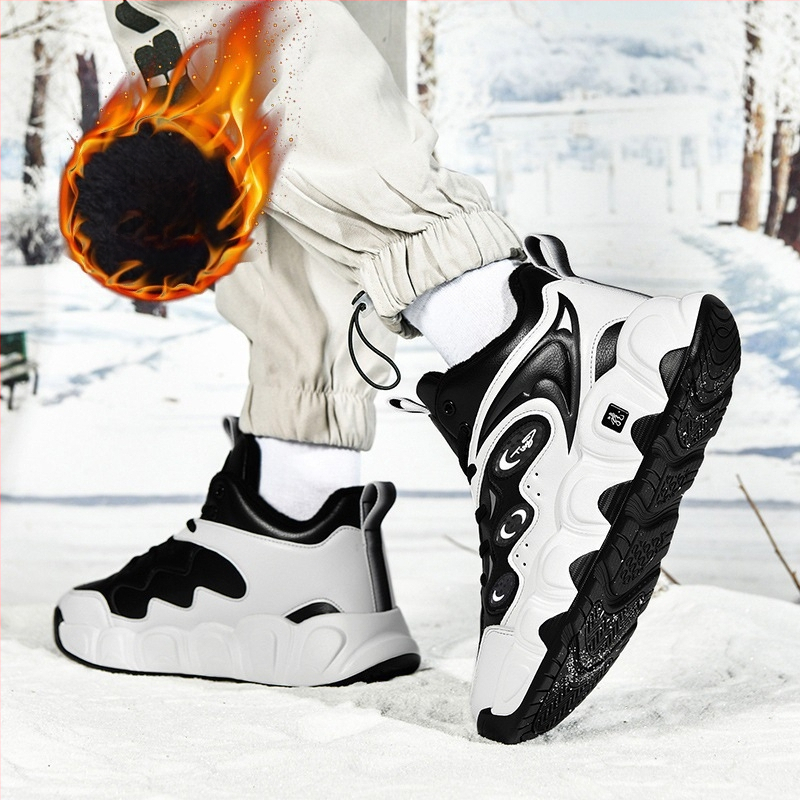 Ανδρικές παντόφλες με επάνω μέρος από μικροϊνες, σόλα από καουτσούκ, καμουφλάζ σχέδιο, παχιά σόλα, χειμώνας 2024