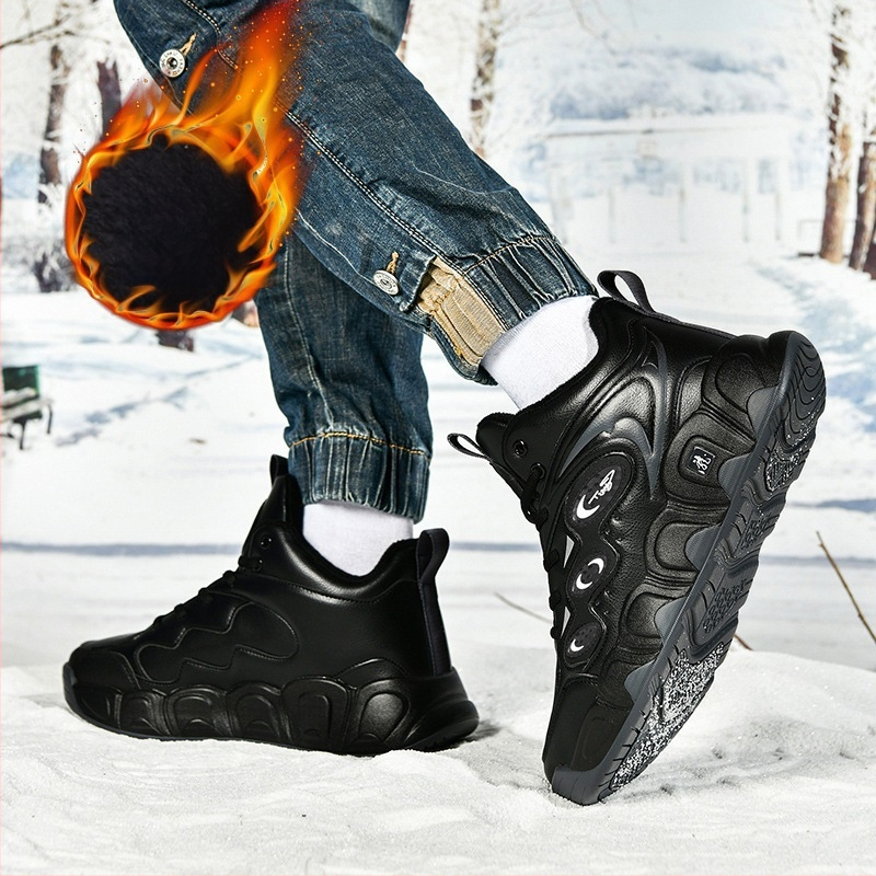 Ανδρικές παντόφλες με επάνω μέρος από μικροϊνες, σόλα από καουτσούκ, καμουφλάζ σχέδιο, παχιά σόλα, χειμώνας 2024