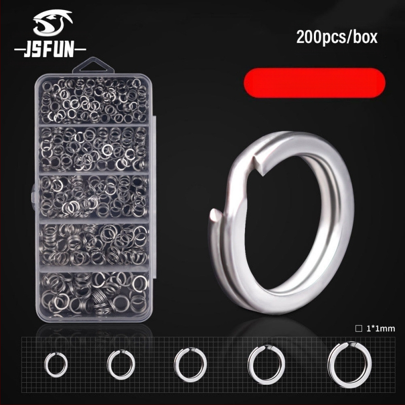 201 gabalu makšķerēšanas knaibles komplekts ar dubultā gredzena dizainu - ABS materiāls, makšķerēšanas piederumi