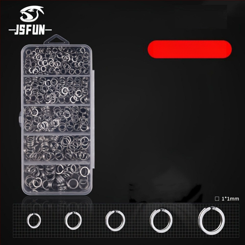 201 gabalu makšķerēšanas knaibles komplekts ar dubultā gredzena dizainu - ABS materiāls, makšķerēšanas piederumi