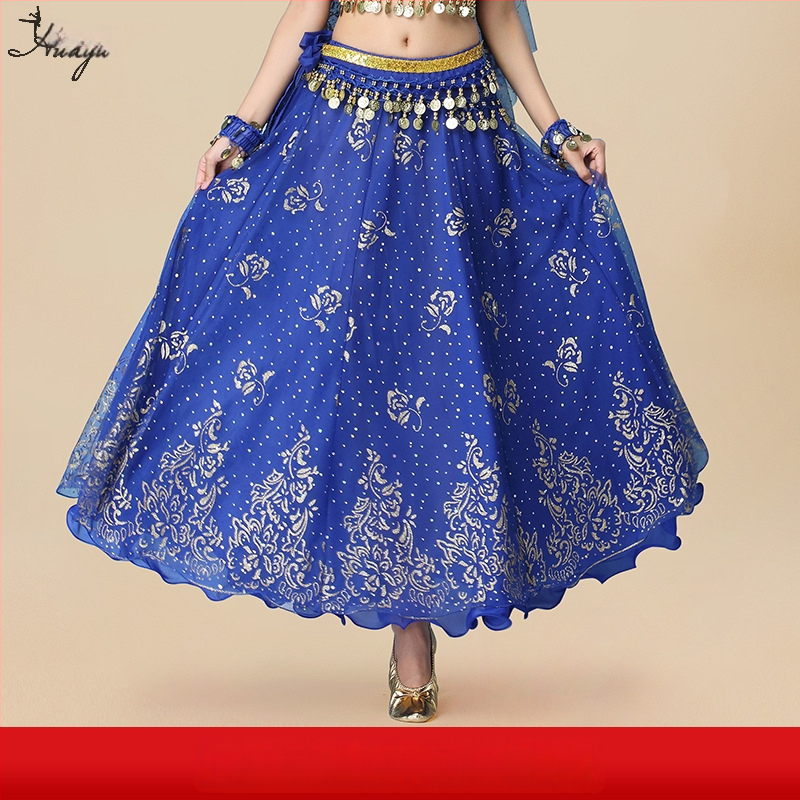 Huayu Σετ ενδυμάτων χορού της κοιλιάς για γυναίκες — 120D chiffon + floral gauze, ύφασμα νάιλον, Καλοκαίρι 2024 κυκλοφορία