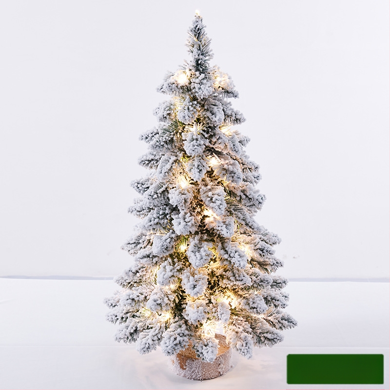 Mini floketu Kalėdų eglutės stalo dekoracijos, šiaurietiško stiliaus, PVC medžiaga, prekinis ženklas Hao guan, kategorija: Kalėdų eglutė, IP leidimas: Ne