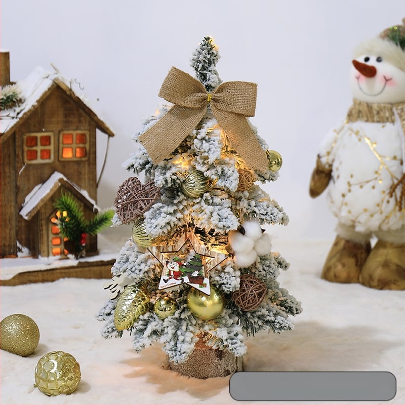 Mini floketu Kalėdų eglutės stalo dekoracijos, šiaurietiško stiliaus, PVC medžiaga, prekinis ženklas Hao guan, kategorija: Kalėdų eglutė, IP leidimas: Ne