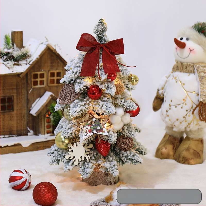 Mini floketu Kalėdų eglutės stalo dekoracijos, šiaurietiško stiliaus, PVC medžiaga, prekinis ženklas Hao guan, kategorija: Kalėdų eglutė, IP leidimas: Ne