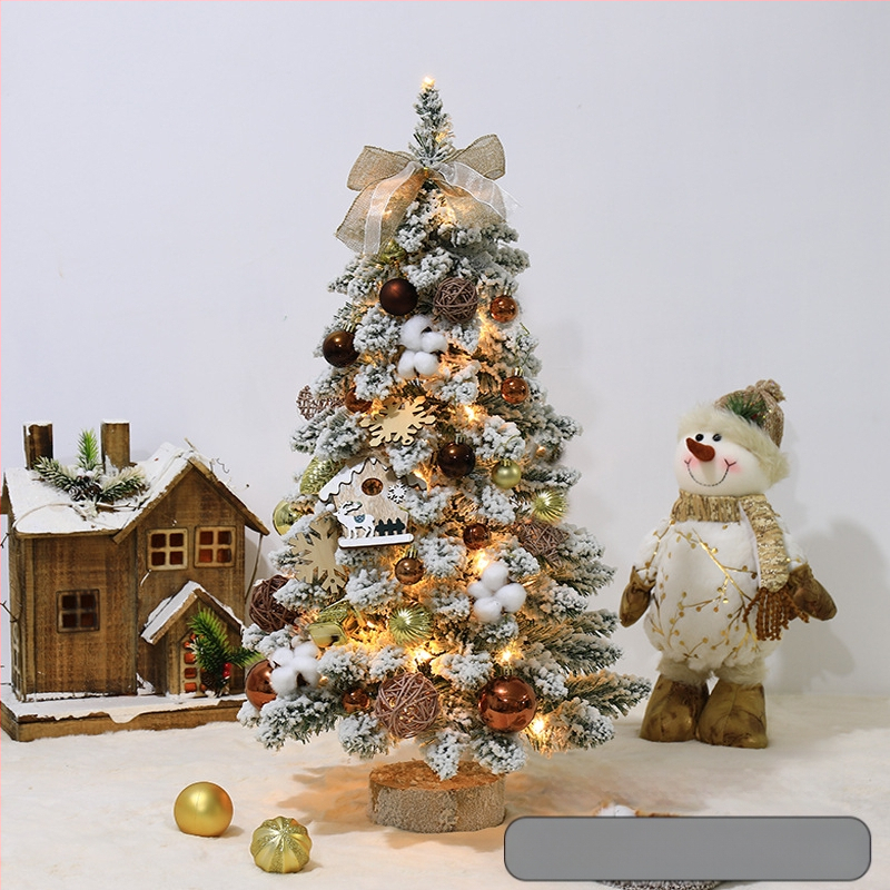 Mini floketu Kalėdų eglutės stalo dekoracijos, šiaurietiško stiliaus, PVC medžiaga, prekinis ženklas Hao guan, kategorija: Kalėdų eglutė, IP leidimas: Ne