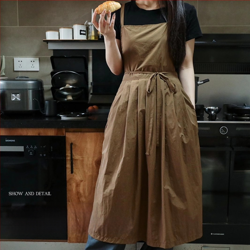 Bez piedurknēm fartuks – poliesteris, traipu izturīgs, modernas minimalistiskas stils, vienkrāsains