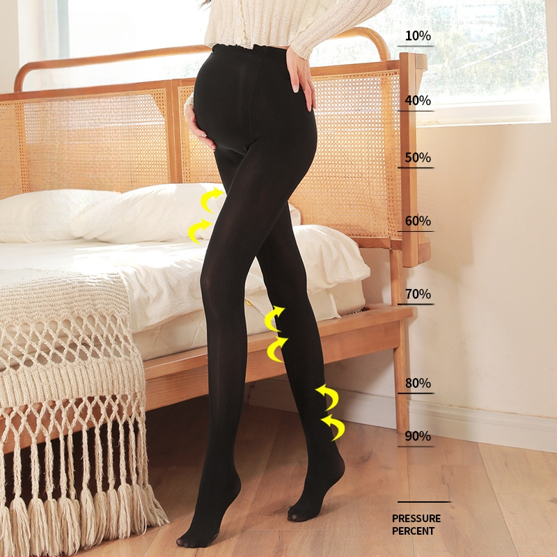 Kismama harisnya állítható pocak-támogatással, anti-akadályozó, közepes vastagságú, 70–80% poliészter, Koreai stílus