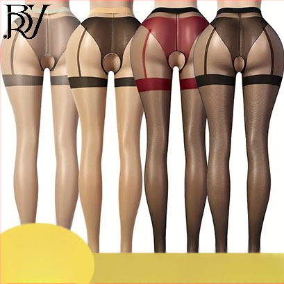 Ženske najlon čarape s otvorenim preklopom, tanke, najlon