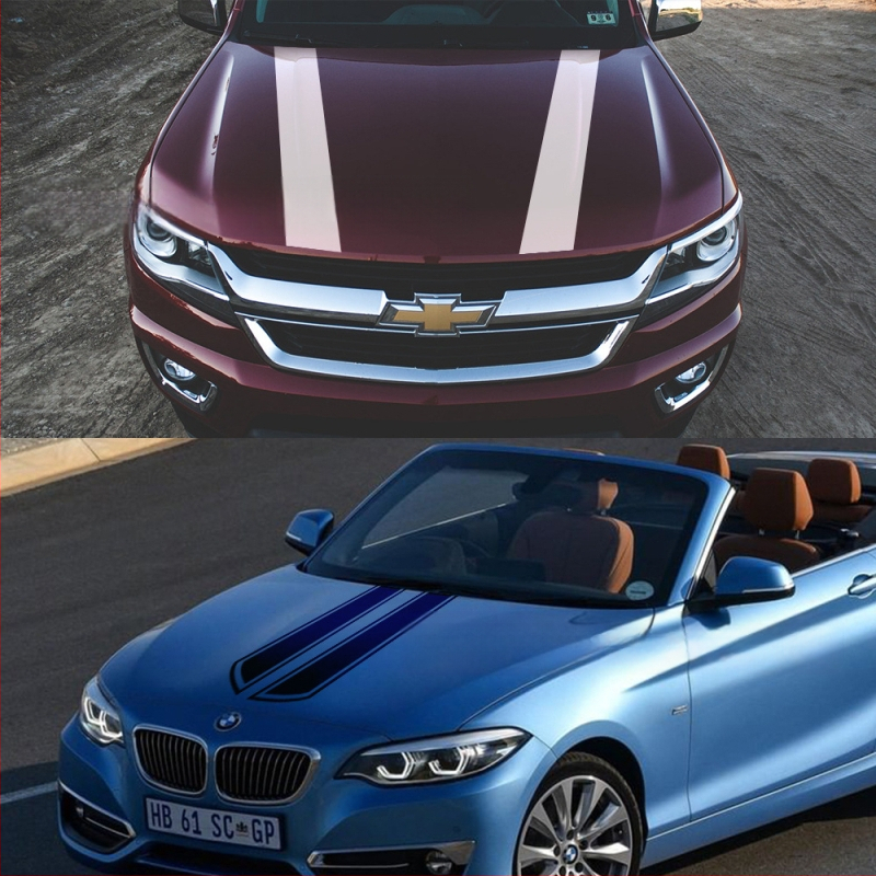 PVC αυτοκόλλητο καπό αυτοκινήτου — μακριά λωρίδα αυτοκόλλητων, για τη γραμμή πορτών, με ρυθμιζόμενο μήκος και πλάτος