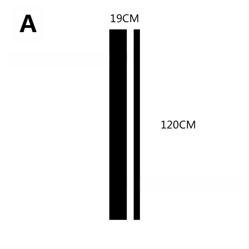 PVC αυτοκόλλητο καπό αυτοκινήτου — μακριά λωρίδα αυτοκόλλητων, για τη γραμμή πορτών, με ρυθμιζόμενο μήκος και πλάτος