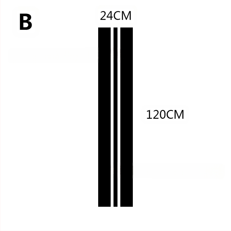 PVC αυτοκόλλητο καπό αυτοκινήτου — μακριά λωρίδα αυτοκόλλητων, για τη γραμμή πορτών, με ρυθμιζόμενο μήκος και πλάτος