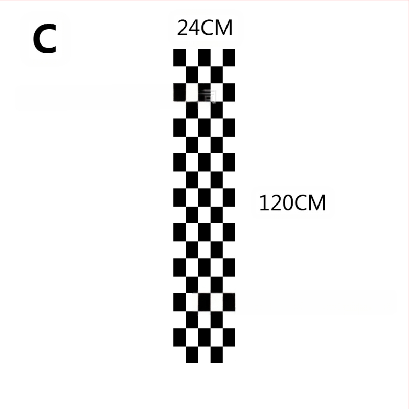 PVC αυτοκόλλητο καπό αυτοκινήτου — μακριά λωρίδα αυτοκόλλητων, για τη γραμμή πορτών, με ρυθμιζόμενο μήκος και πλάτος