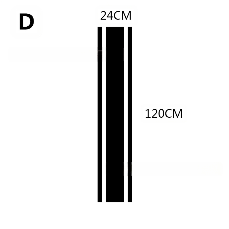 PVC αυτοκόλλητο καπό αυτοκινήτου — μακριά λωρίδα αυτοκόλλητων, για τη γραμμή πορτών, με ρυθμιζόμενο μήκος και πλάτος