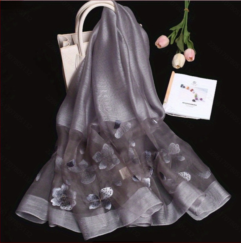 Xin ruishi šilko šalikas su Su siuvinėjimu, Hangzhou šilkas, originalus dizainas, Žiema 2023