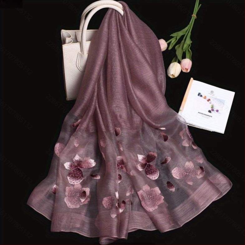Xin ruishi šilko šalikas su Su siuvinėjimu, Hangzhou šilkas, originalus dizainas, Žiema 2023