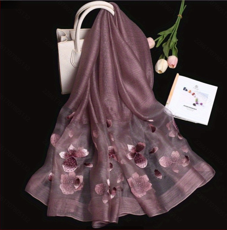 Xin ruishi šilko šalikas su Su siuvinėjimu, Hangzhou šilkas, originalus dizainas, Žiema 2023