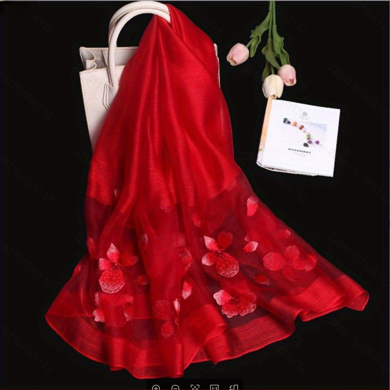 Xin ruishi šilko šalikas su Su siuvinėjimu, Hangzhou šilkas, originalus dizainas, Žiema 2023