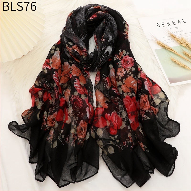 Šalikas iš Bali siūlų, paprastas audinys, šilta visoms sezonoms, ilgas šalikas, literatūros ir meno retro stilius