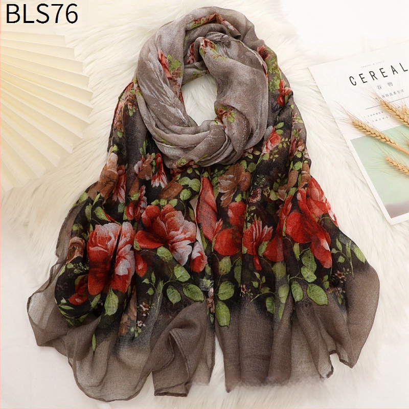 Šalikas iš Bali siūlų, paprastas audinys, šilta visoms sezonoms, ilgas šalikas, literatūros ir meno retro stilius