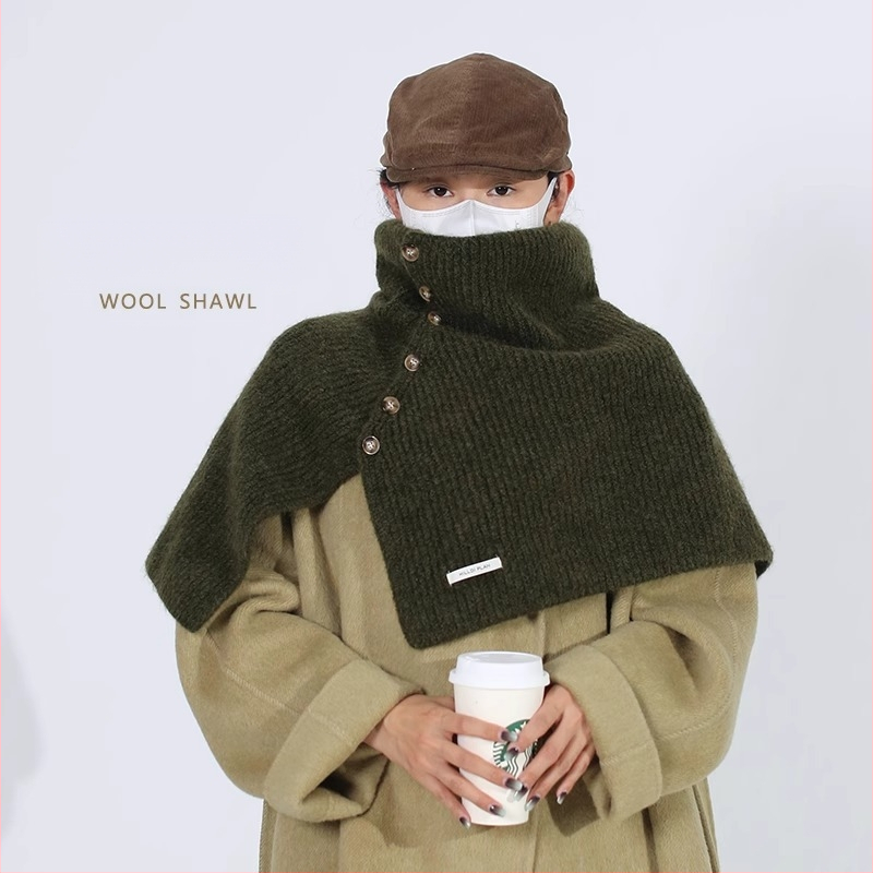 Vilnos šalis su aukštu kaklu — universalus nešiojimas, 10% vilnos sudėtis, megztas, žiemos šiluma