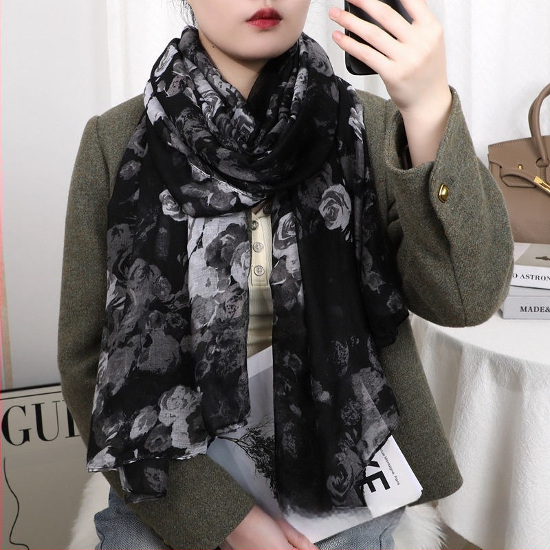 Šalikas iš Bali siūlų, švelnus odai, šilta žiemai, paprastas mezgimas, elegantiškas ir universalus stilius