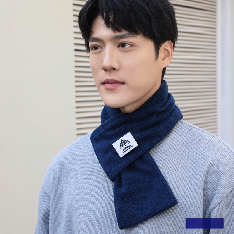 P·M·Duo fliso šalis vyrams, kaklo šildytuvas žiemai, poliesteris, megztas audinys