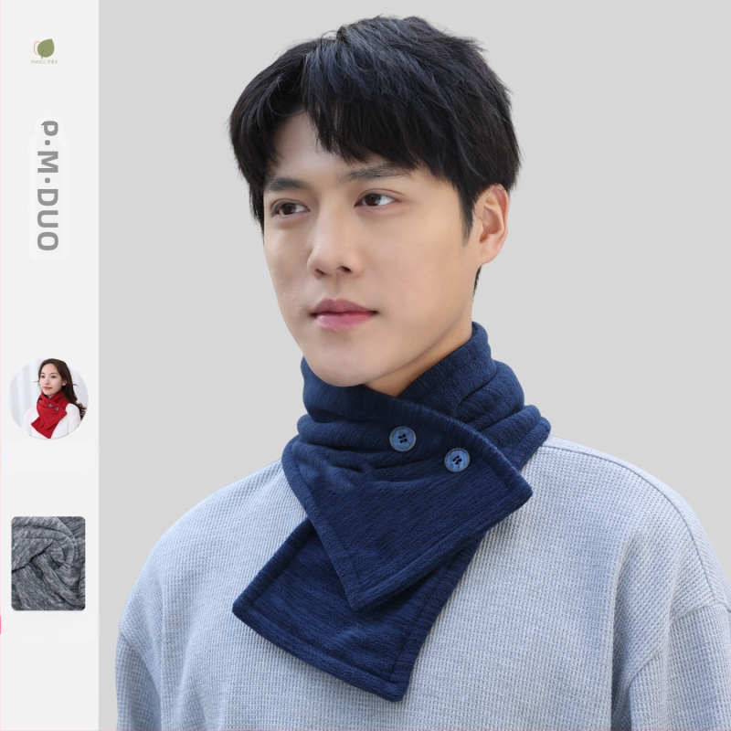 P·M·Duo fliso šalis vyrams, kaklo šildytuvas žiemai, poliesteris, megztas audinys