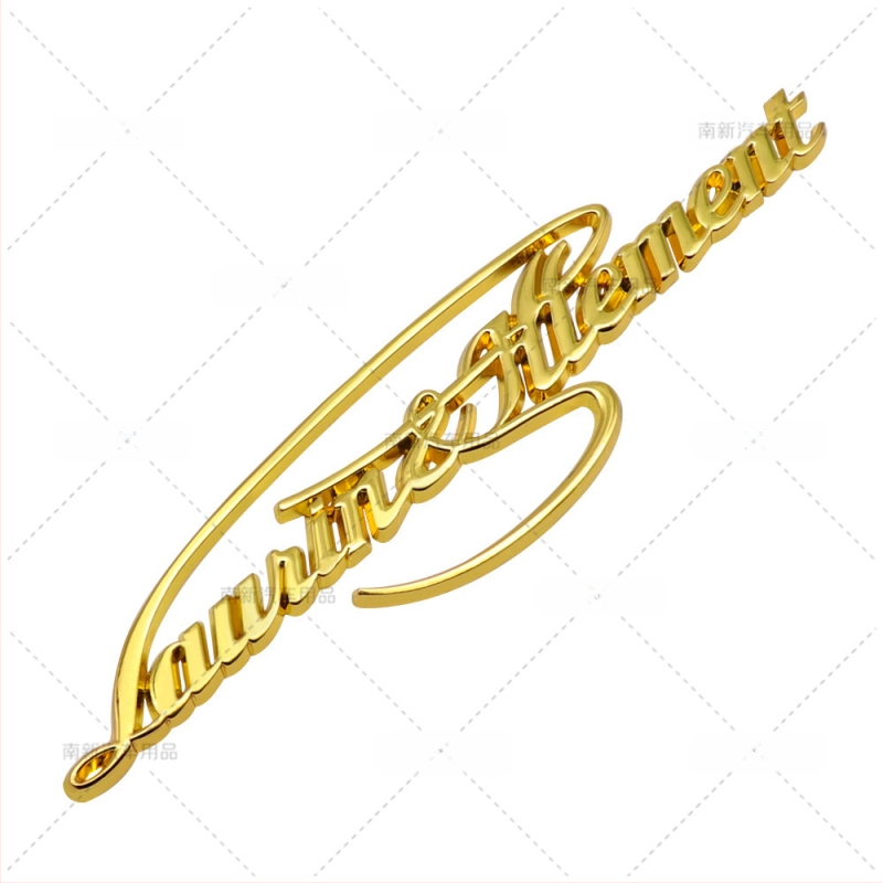 Nanxin automobilių kėbulo lipdukas Skoda VIP priekinio sparno logotipui – metalinis, lipnus, pritaikomas