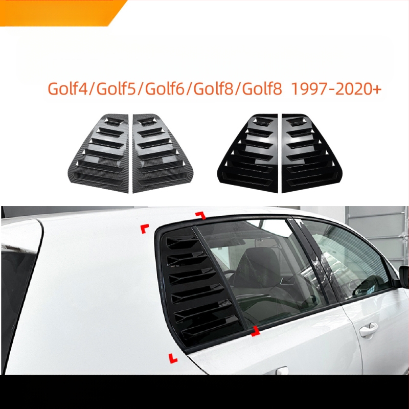 AMP-Z ABS lipdukas karoserijai VW Golf GTI Mk6/Mk7/Mk8 – Piano juodo karbono tekstūra, lipiniu montavimu