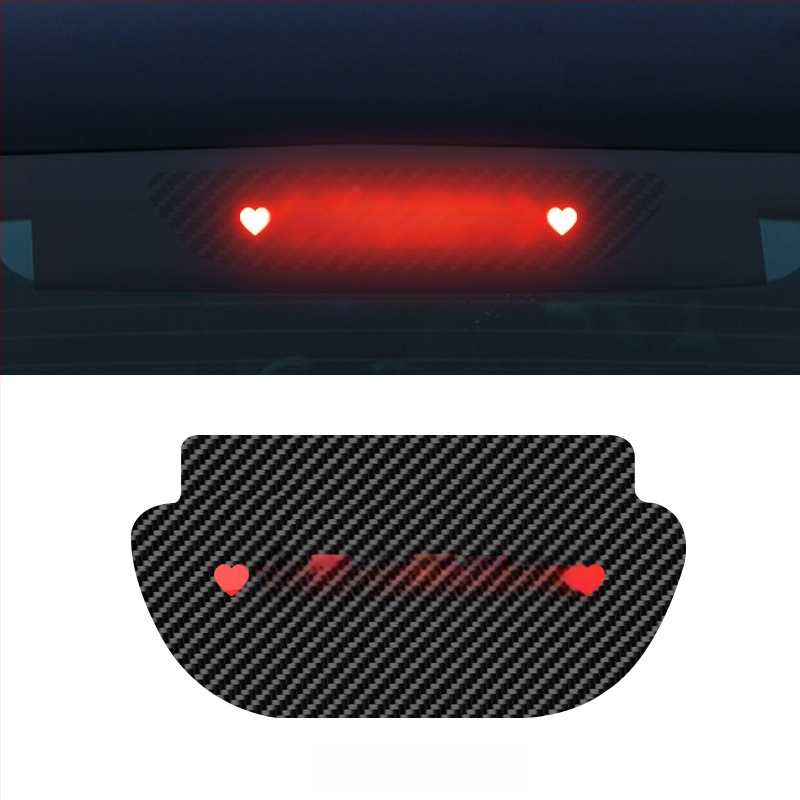 Στικερ φωτιστικού αυτοκινήτου για Tesla Model 3/Y με υφή ανθρακονημάτων, υλικό αντίγραφο ανθρακονήματος, εγκατάσταση με κύπελλο αναρρόφησης, προσαρμόσιμο