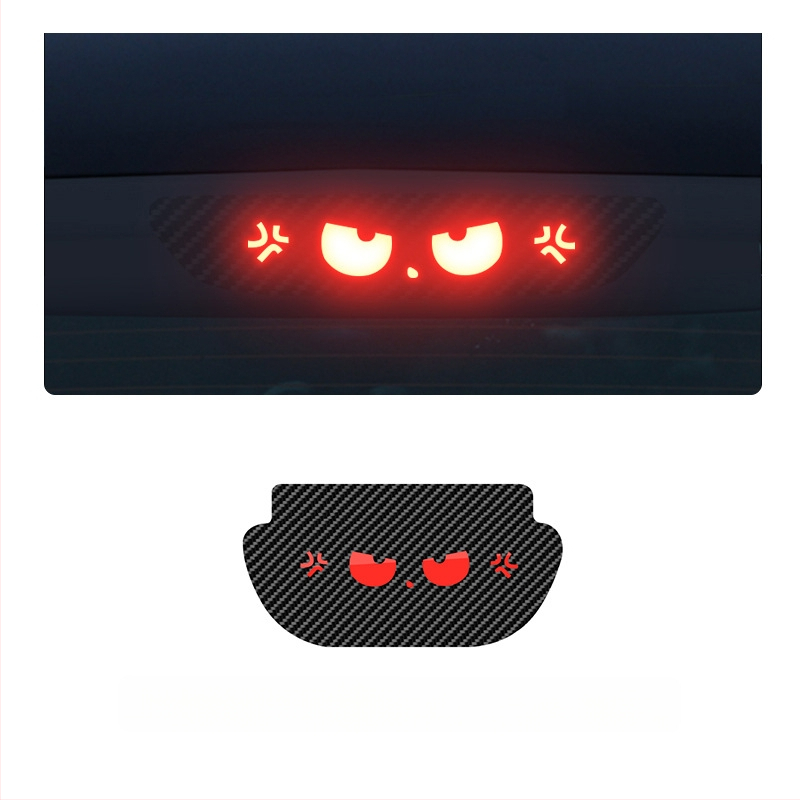 Στικερ φωτιστικού αυτοκινήτου για Tesla Model 3/Y με υφή ανθρακονημάτων, υλικό αντίγραφο ανθρακονήματος, εγκατάσταση με κύπελλο αναρρόφησης, προσαρμόσιμο