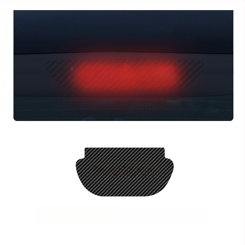 Στικερ φωτιστικού αυτοκινήτου για Tesla Model 3/Y με υφή ανθρακονημάτων, υλικό αντίγραφο ανθρακονήματος, εγκατάσταση με κύπελλο αναρρόφησης, προσαρμόσιμο