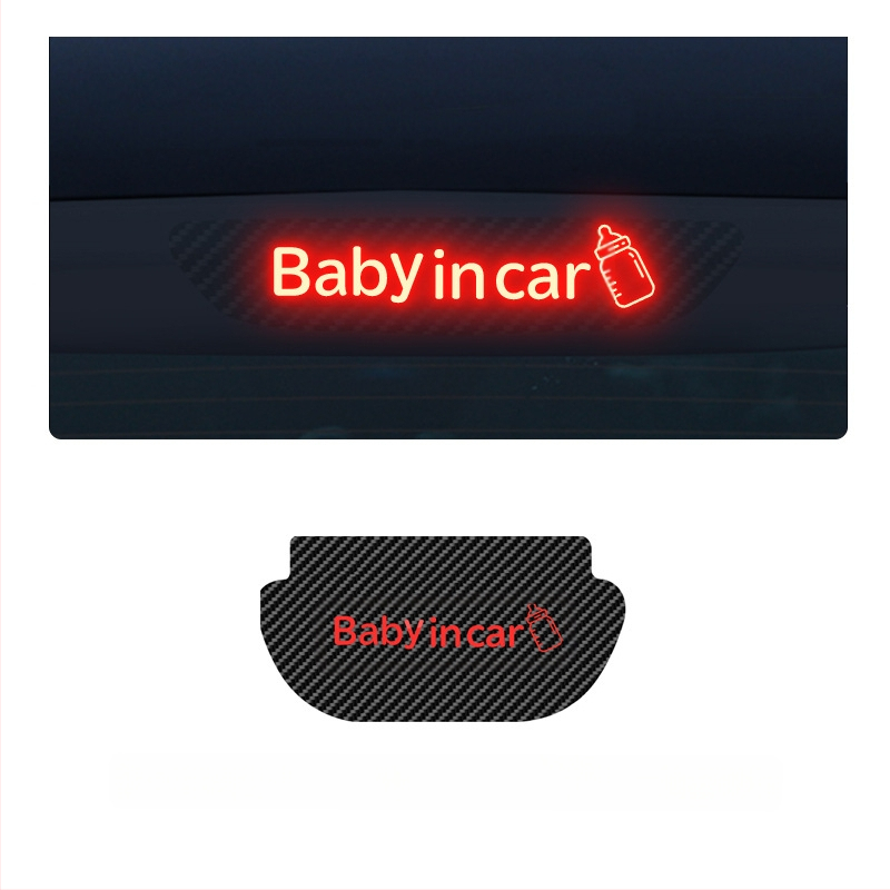 Στικερ φωτιστικού αυτοκινήτου για Tesla Model 3/Y με υφή ανθρακονημάτων, υλικό αντίγραφο ανθρακονήματος, εγκατάσταση με κύπελλο αναρρόφησης, προσαρμόσιμο