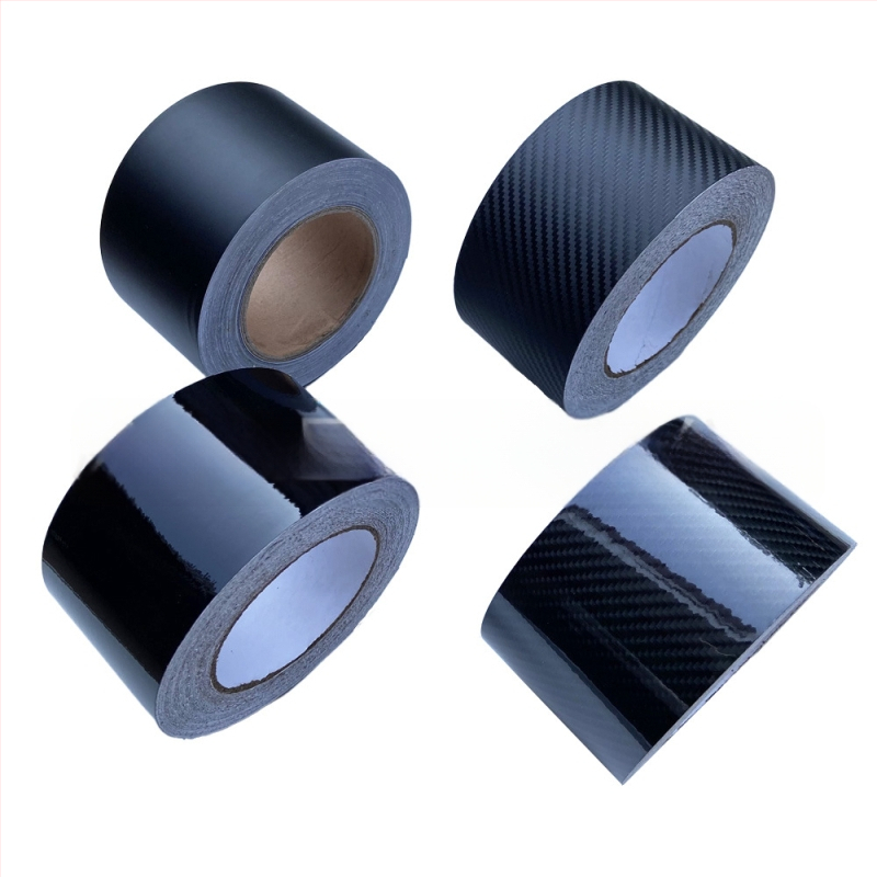 VIKIK PVC φιλμ κάλυψης αυτοκινήτου με υφή 3D ανθρακονήματος, φινίρισμα αλλαγής εμφάνισης, εγκατάσταση με κόλλα, δυνατότητα προσαρμογής