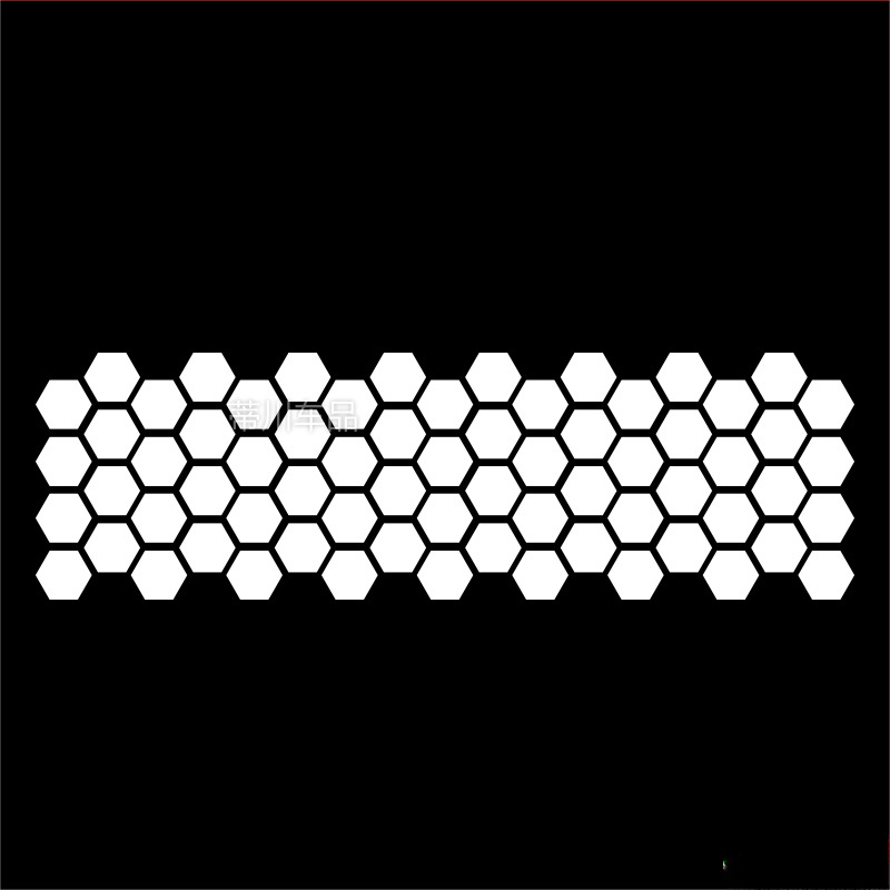 Kashes αυτοκόλλητο για το σώμα αυτοκινήτου με μοτίβο μελισσοκυψέλης, τοποθέτηση με κόλλα