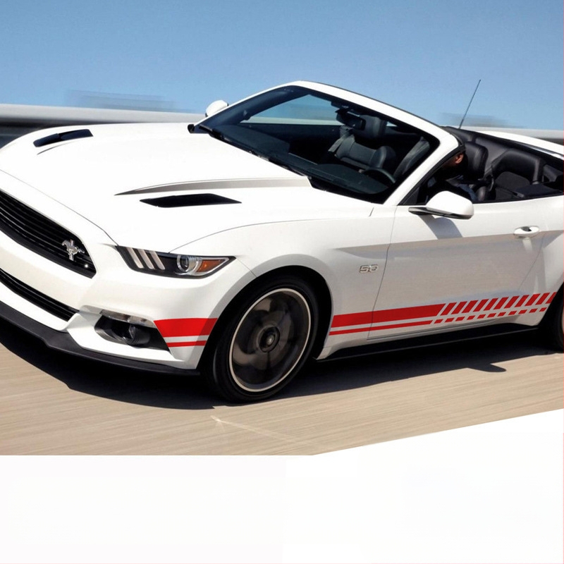 Ετικέτα πλευρικού καπακιού αυτοκινήτου με αγωνιστικές ρίγες (Y-101, Universal) – βινύλιο, ισχυρή πρόσφυση, παραμετροποιήσιμο, για πλευρικό καπάκι αυτοκινήτου