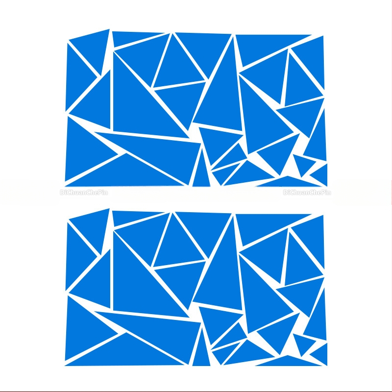 Kasusi γεωμετρικό τρίγωνο αυτοκόλλητο για το αμάξωμα με αυτοκόλλητο βινύλιο – DIY decal