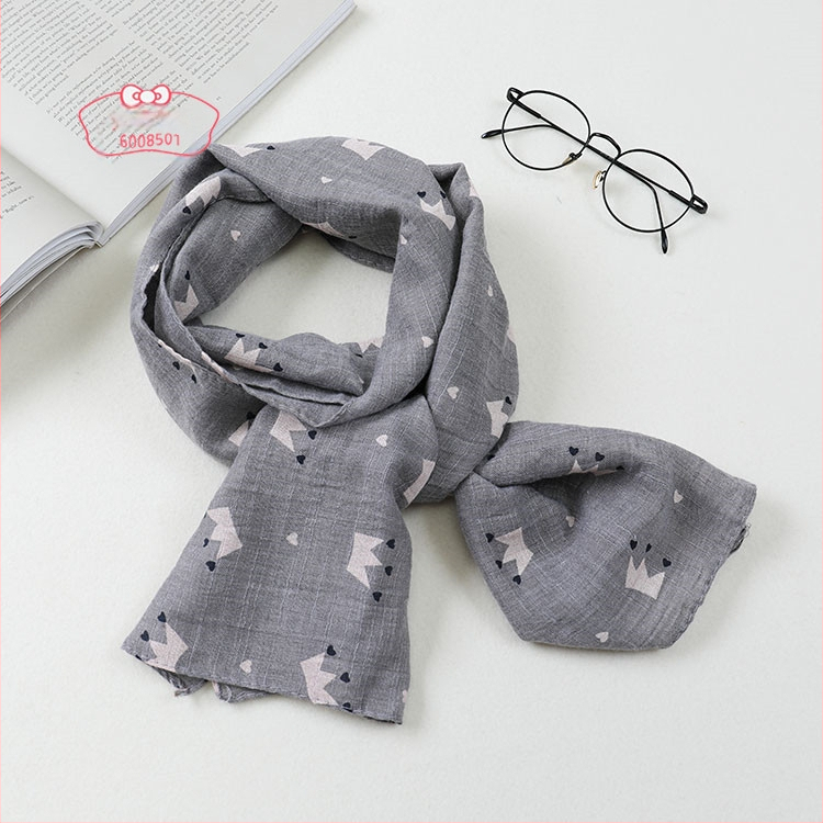 Παιδικό φουλάρι βαμβακερό-λινό, πλεκτό, προστασία από σκόνη, άνοιξη, βαμβάκι 51–60% / κάνναβη ≤10%