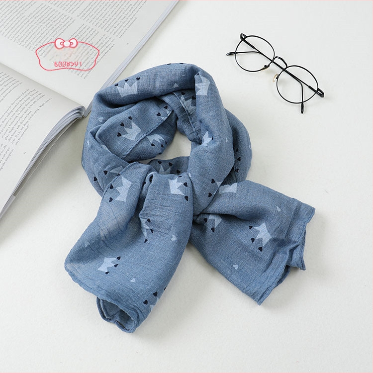 Παιδικό φουλάρι βαμβακερό-λινό, πλεκτό, προστασία από σκόνη, άνοιξη, βαμβάκι 51–60% / κάνναβη ≤10%