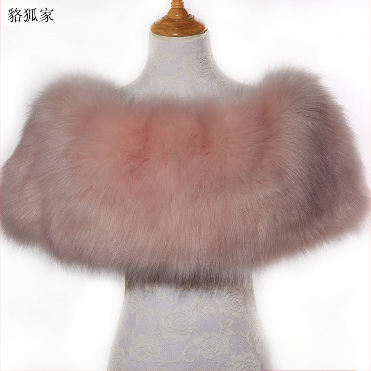 Κάπα-πούλοβερ από ακρυλικό/ψεύτικη γούνα, μονοχρωμικό σχέδιο, ζεστό, για γυναίκες, κατάλληλη για χειμώνα, άνοιξη και φθινόπωρο