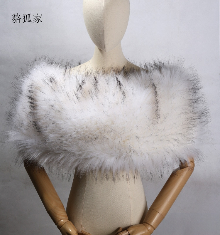 Κάπα-πούλοβερ από ακρυλικό/ψεύτικη γούνα, μονοχρωμικό σχέδιο, ζεστό, για γυναίκες, κατάλληλη για χειμώνα, άνοιξη και φθινόπωρο