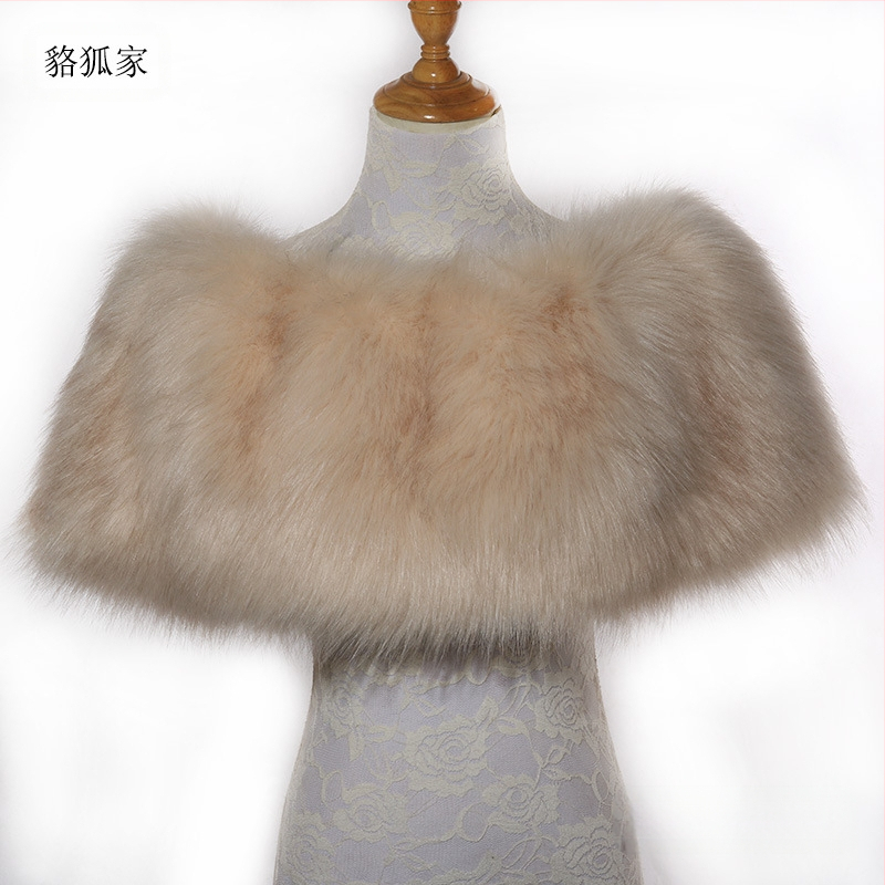 Κάπα-πούλοβερ από ακρυλικό/ψεύτικη γούνα, μονοχρωμικό σχέδιο, ζεστό, για γυναίκες, κατάλληλη για χειμώνα, άνοιξη και φθινόπωρο