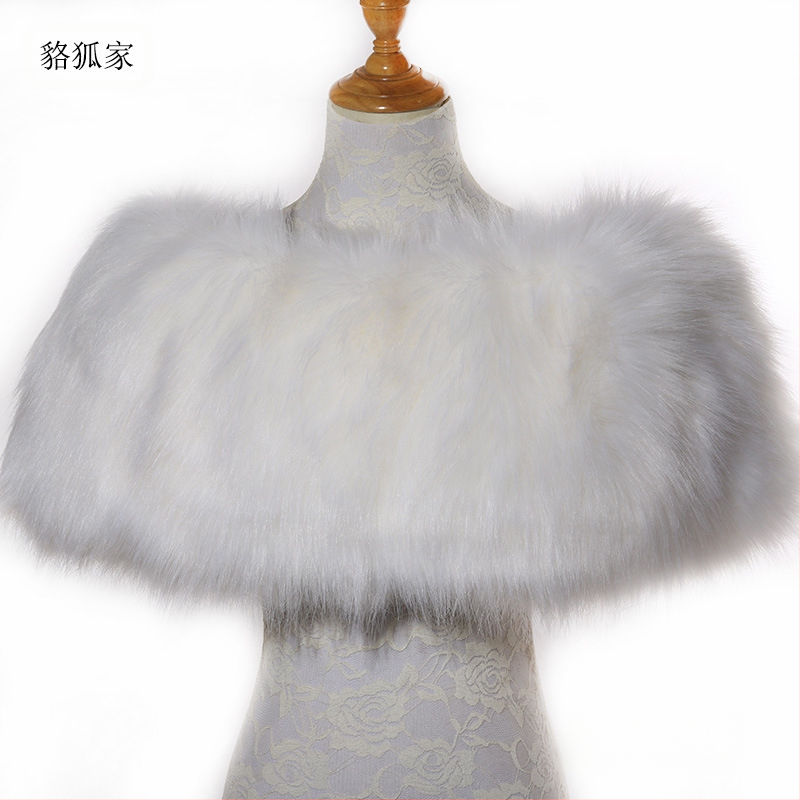 Κάπα-πούλοβερ από ακρυλικό/ψεύτικη γούνα, μονοχρωμικό σχέδιο, ζεστό, για γυναίκες, κατάλληλη για χειμώνα, άνοιξη και φθινόπωρο